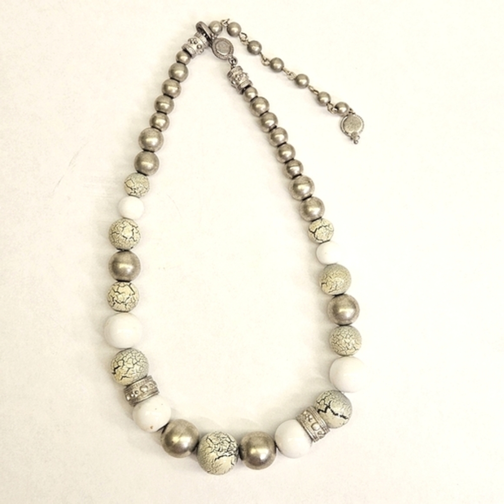 Signed Liz Claiborne Beaded Necklace